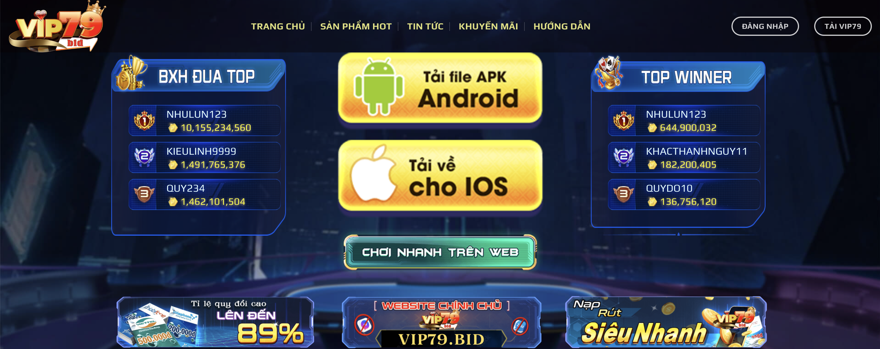 Cổng game Vip79