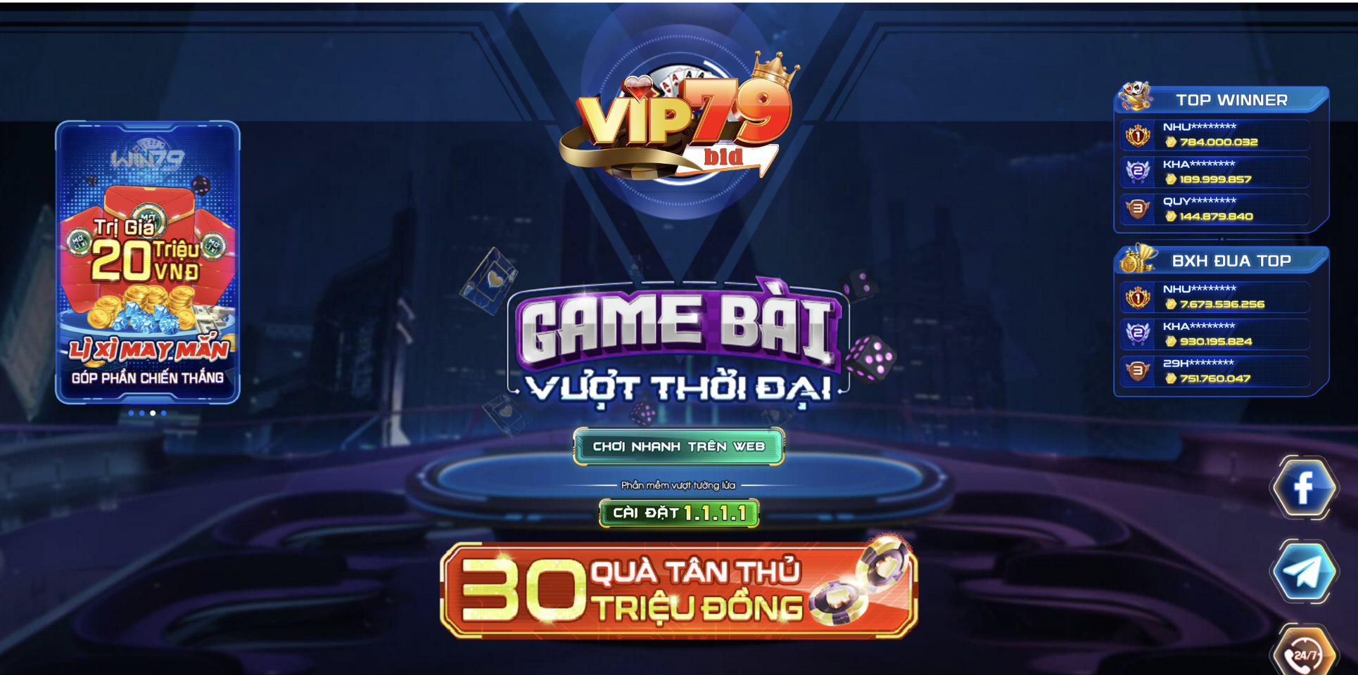 Tổng quan về cổng game Vip79