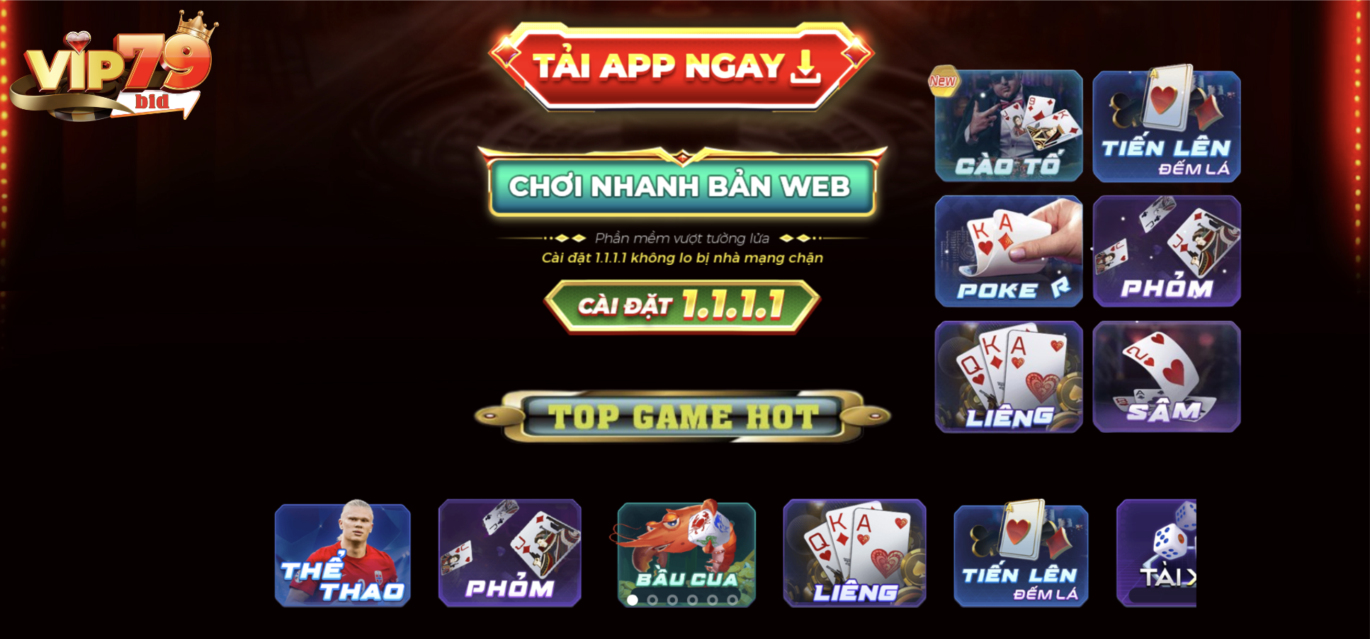 Sức hút của sảnh game bài Vip79 tới từ đâu?