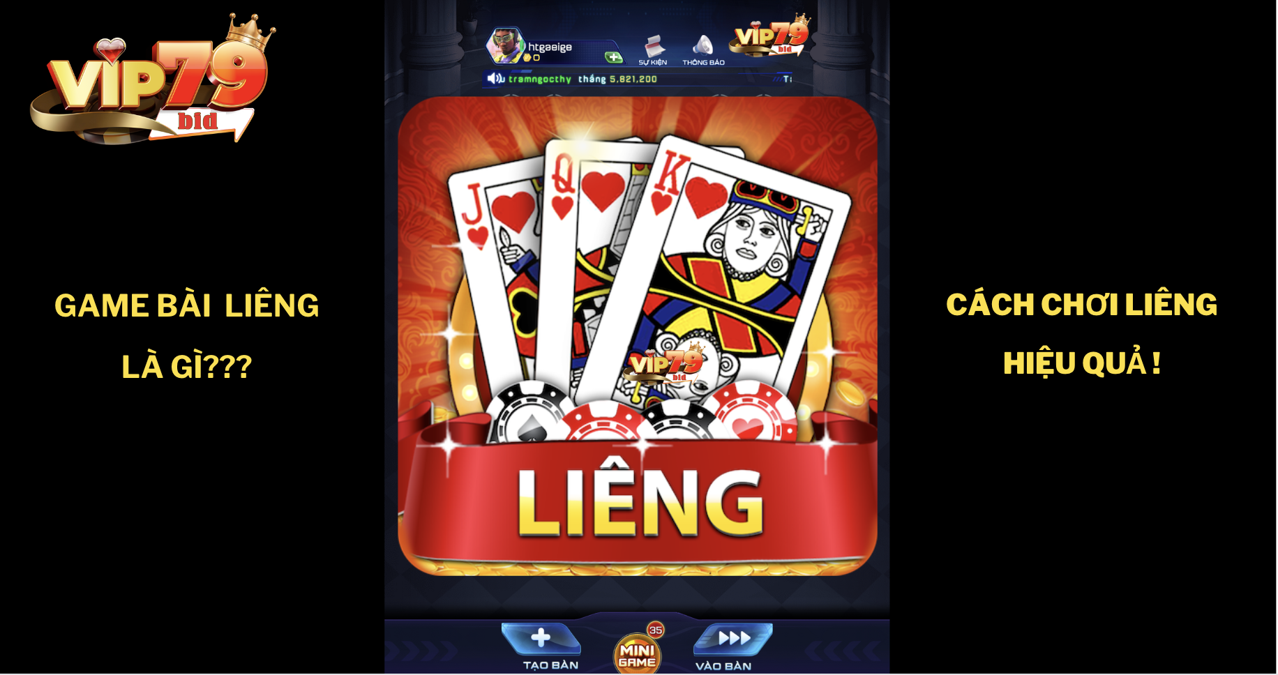 Giới thiệu game bài Liêng Vip79